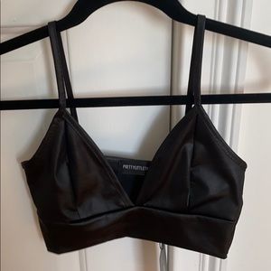 ⭐️PRETTY LITTLE THING BLACK WET LOOK BRALET